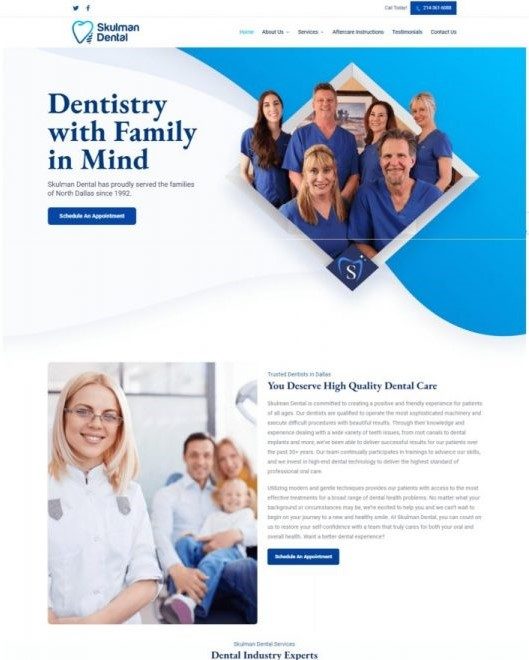 Skulman Dental Website